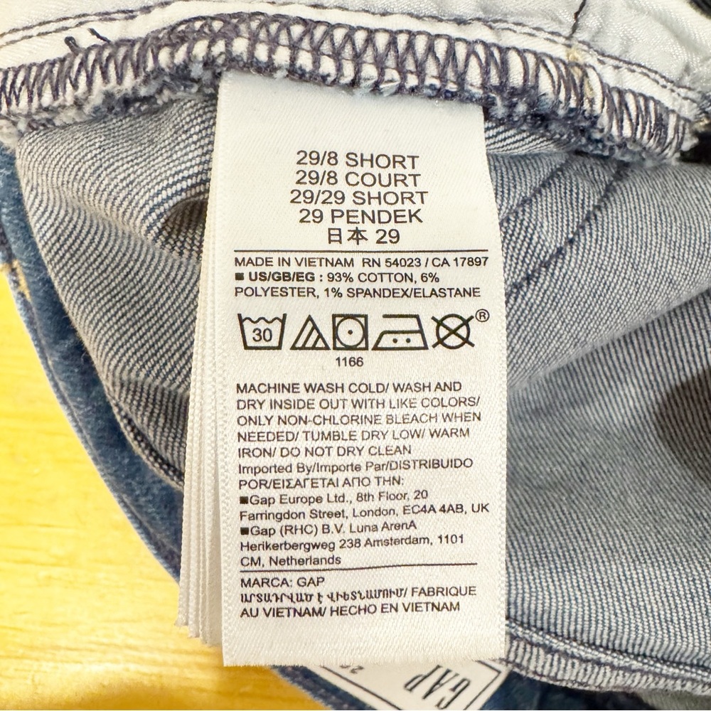GAP | High Rise Patched '70s Flare Jeans in Medium Indigo Sz. 29 - Picture 8 of 10